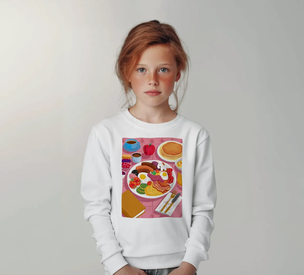 Piatto unico per la colazione felpa bambino da Monuments Fire