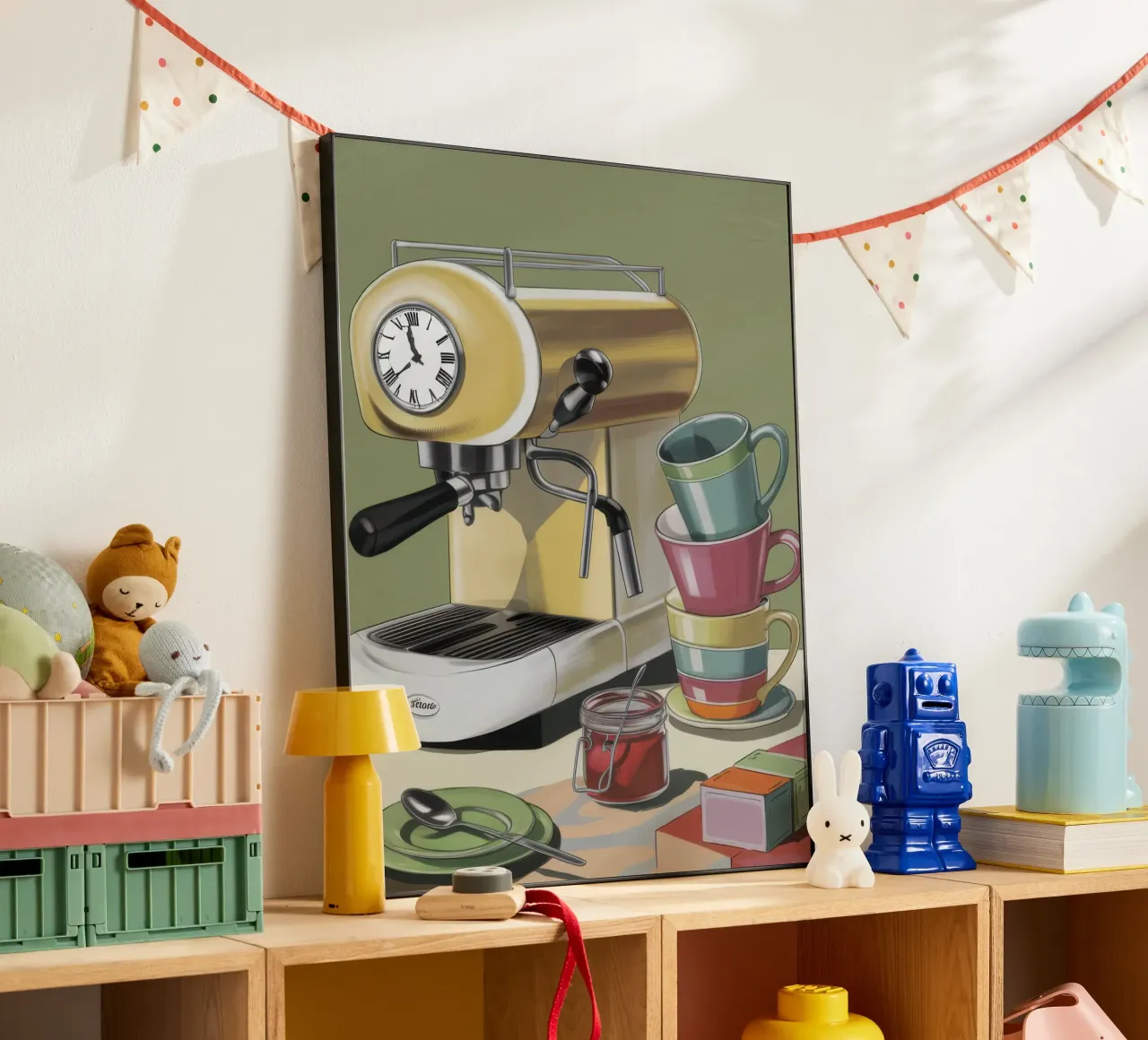 Vintage Espresso Machine alluminio dibond da Reds Jays
