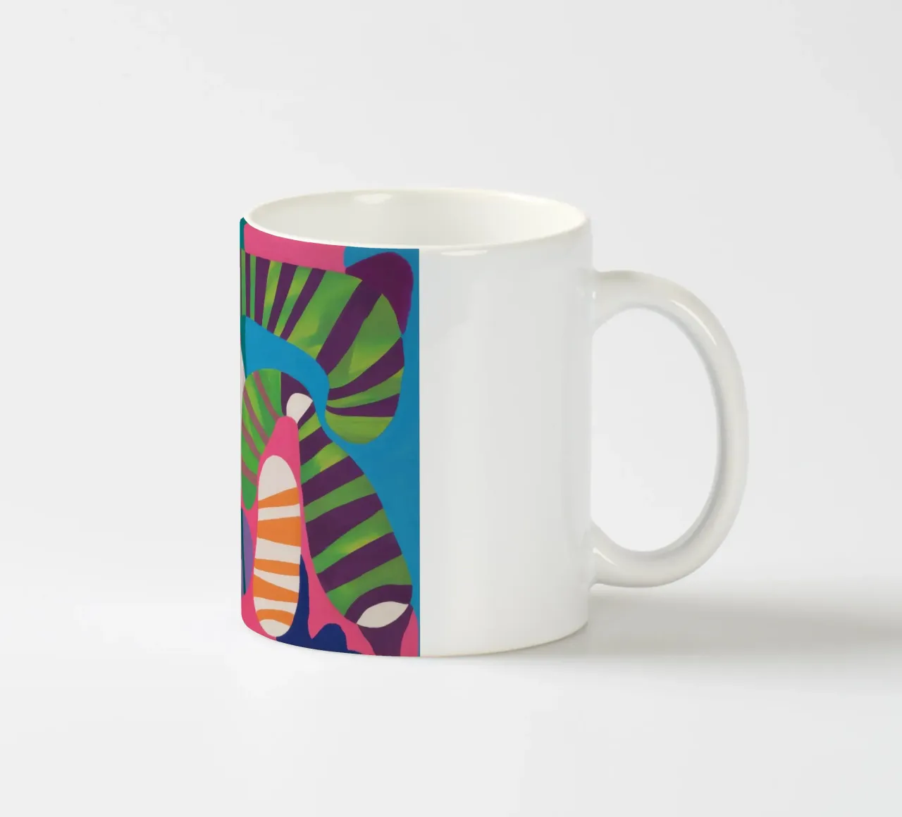 Deco's Verdant Fan ceramic mug by Rain Balance