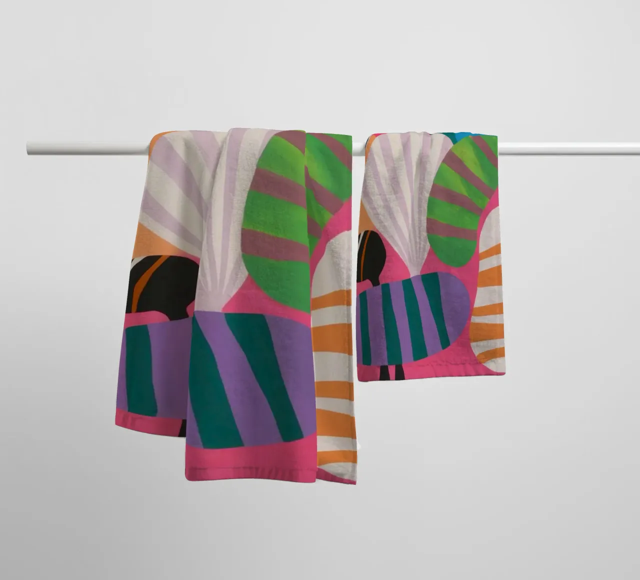 Deco's Verdant Fan towel by Rain Balance