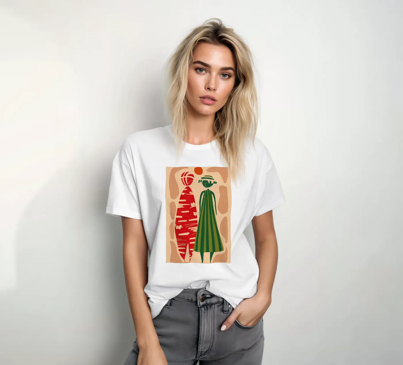 Abstract Patterned Pair t-shirt by Reds Jays