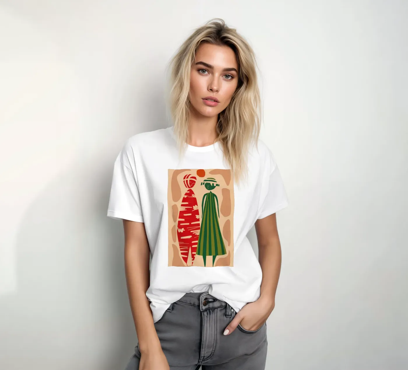 Abstract Patterned Pair t-shirt by Reds Jays