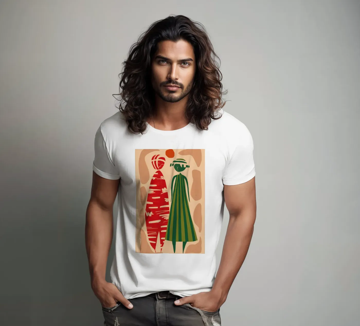 Abstract Patterned Pair t-shirt by Reds Jays