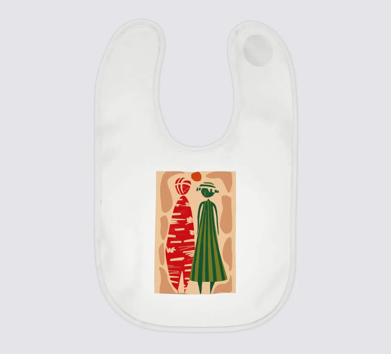 Abstract Patterned Pair Babylätzchen von Reds Jays