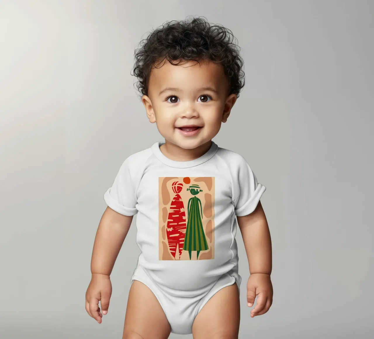 Paire de motifs abstraits body bébé de Reds Jays