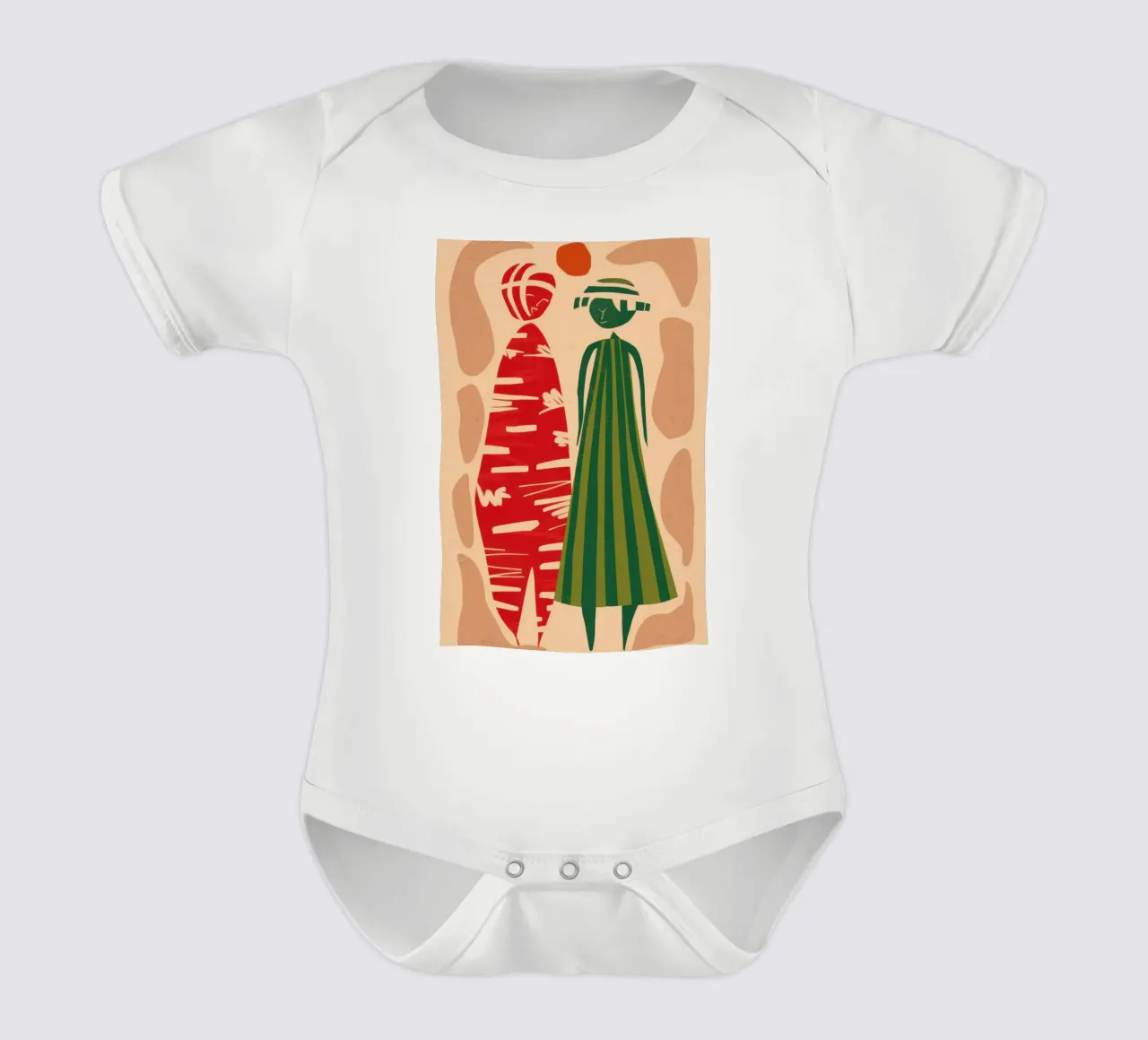 Paire de motifs abstraits body bébé de Reds Jays