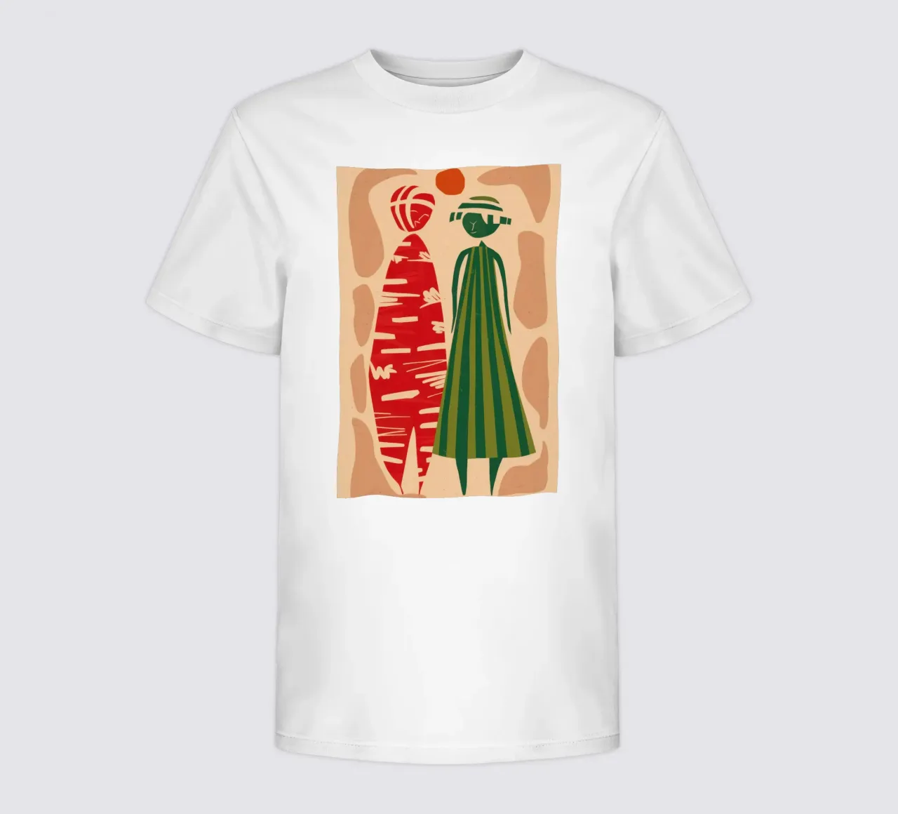 Abstract Gedessineerd Paar kinder t-shirt van Reds Jays