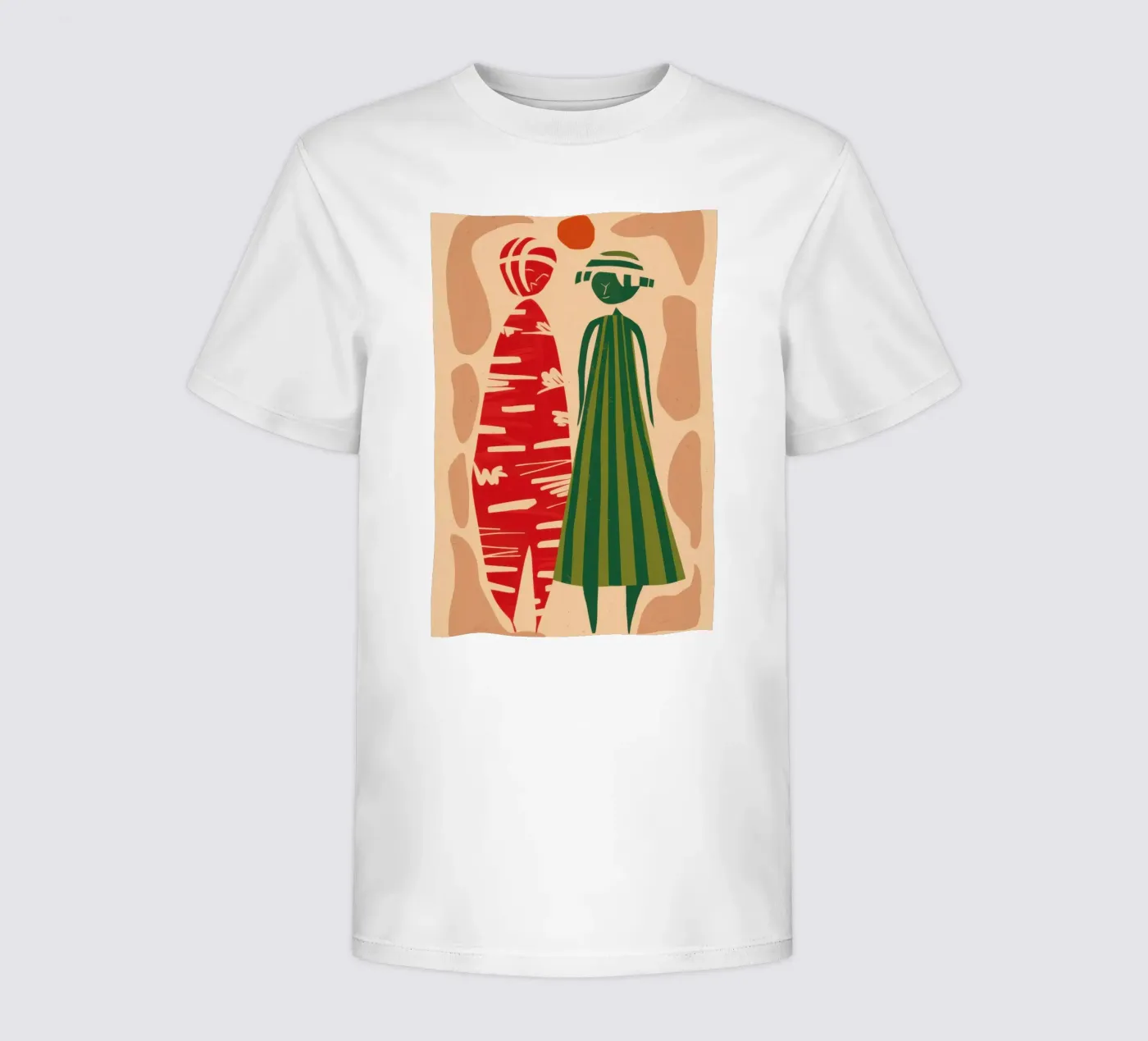 Abstract Gedessineerd Paar kinder t-shirt van Reds Jays