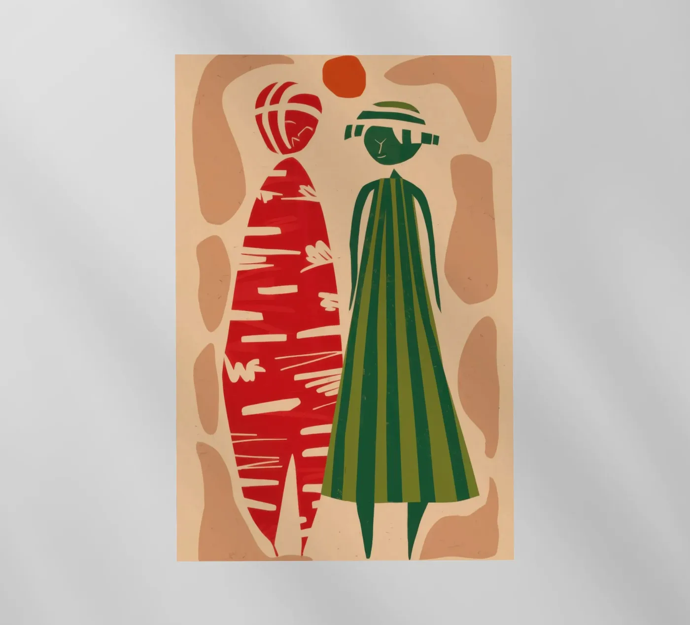 Abstract Patterned Pair backlit folie van Reds Jays