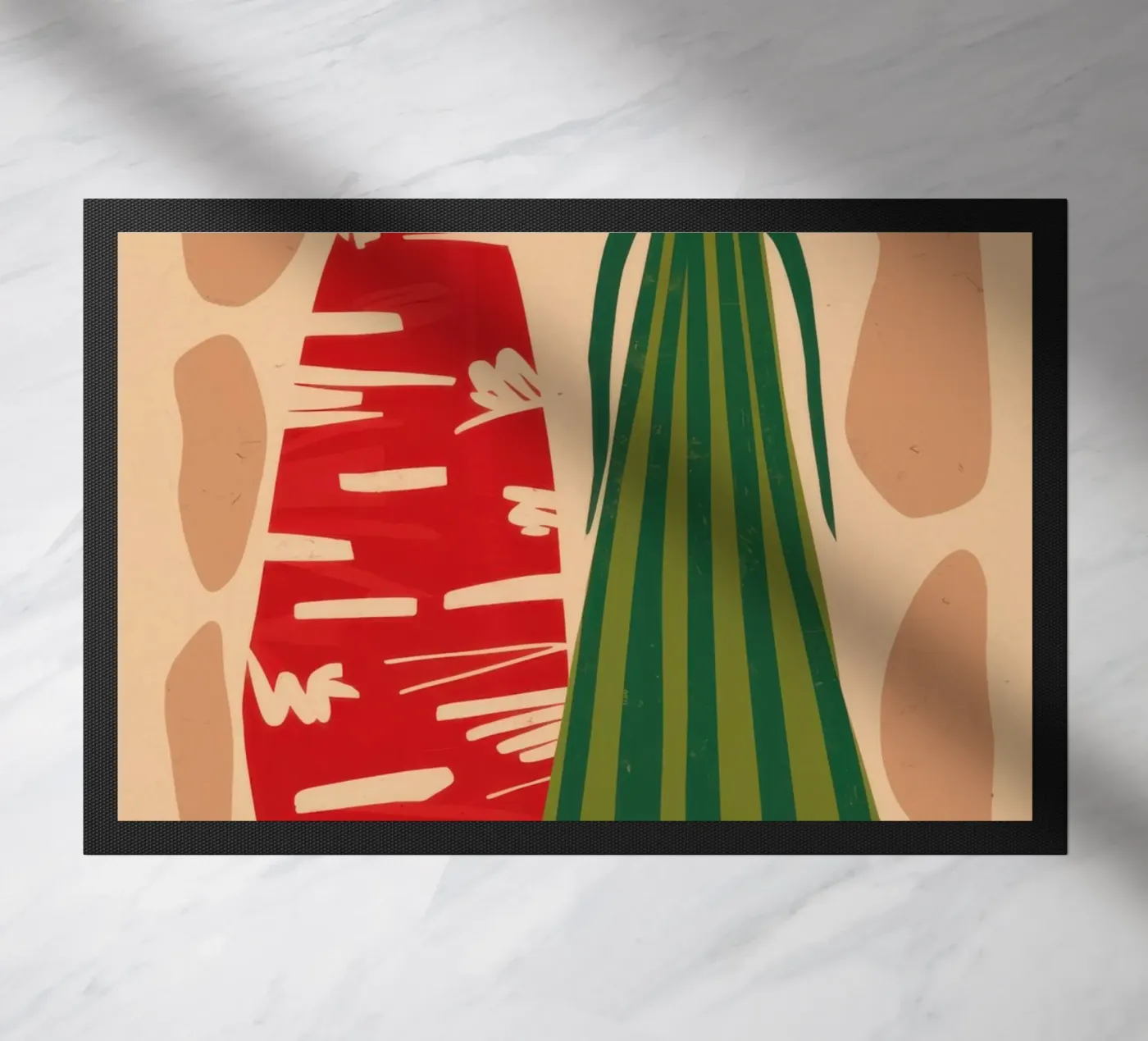 Abstract Patterned Pair Fußmatte von Reds Jays