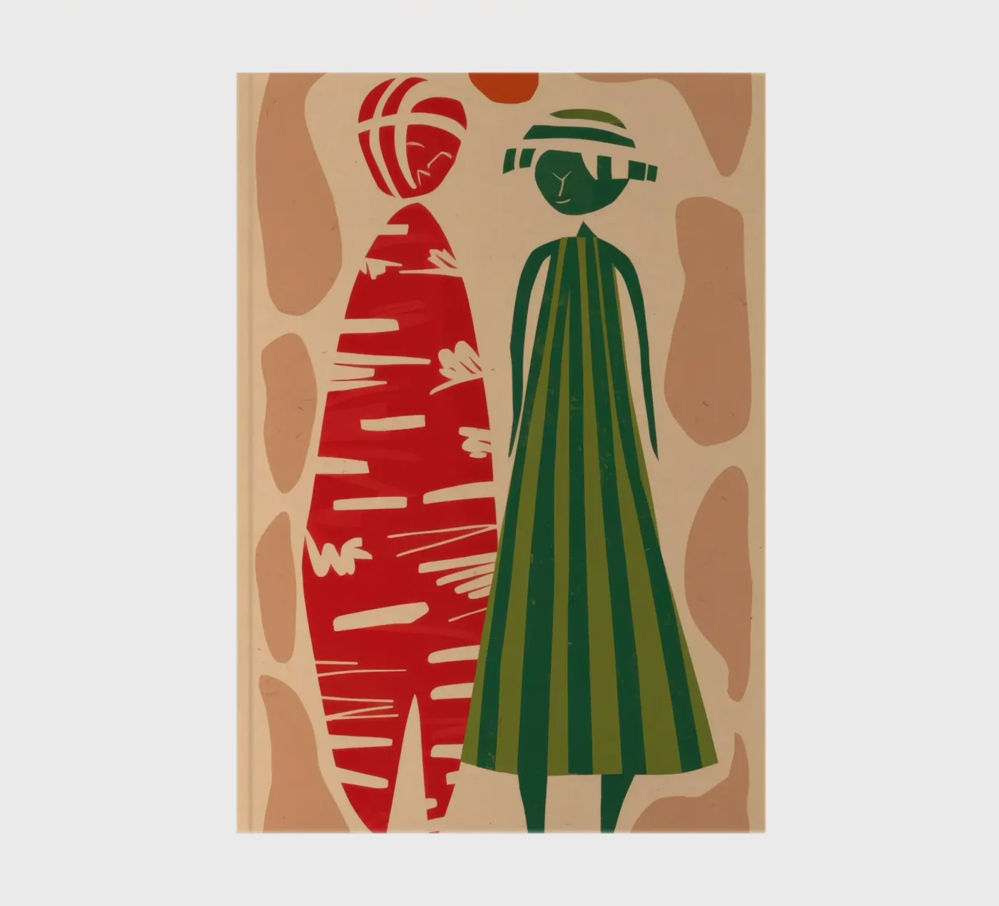 Abstract Patterned Pair notebook by Reds Jays