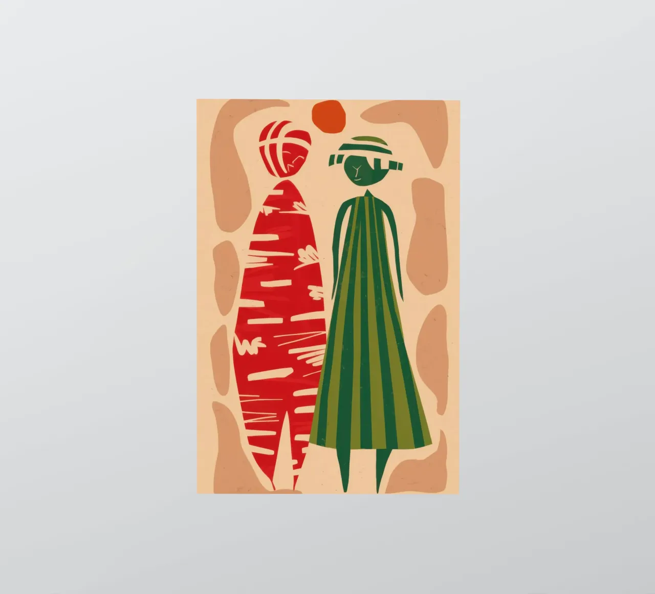 Abstract Patterned Pair sticker by Reds Jays