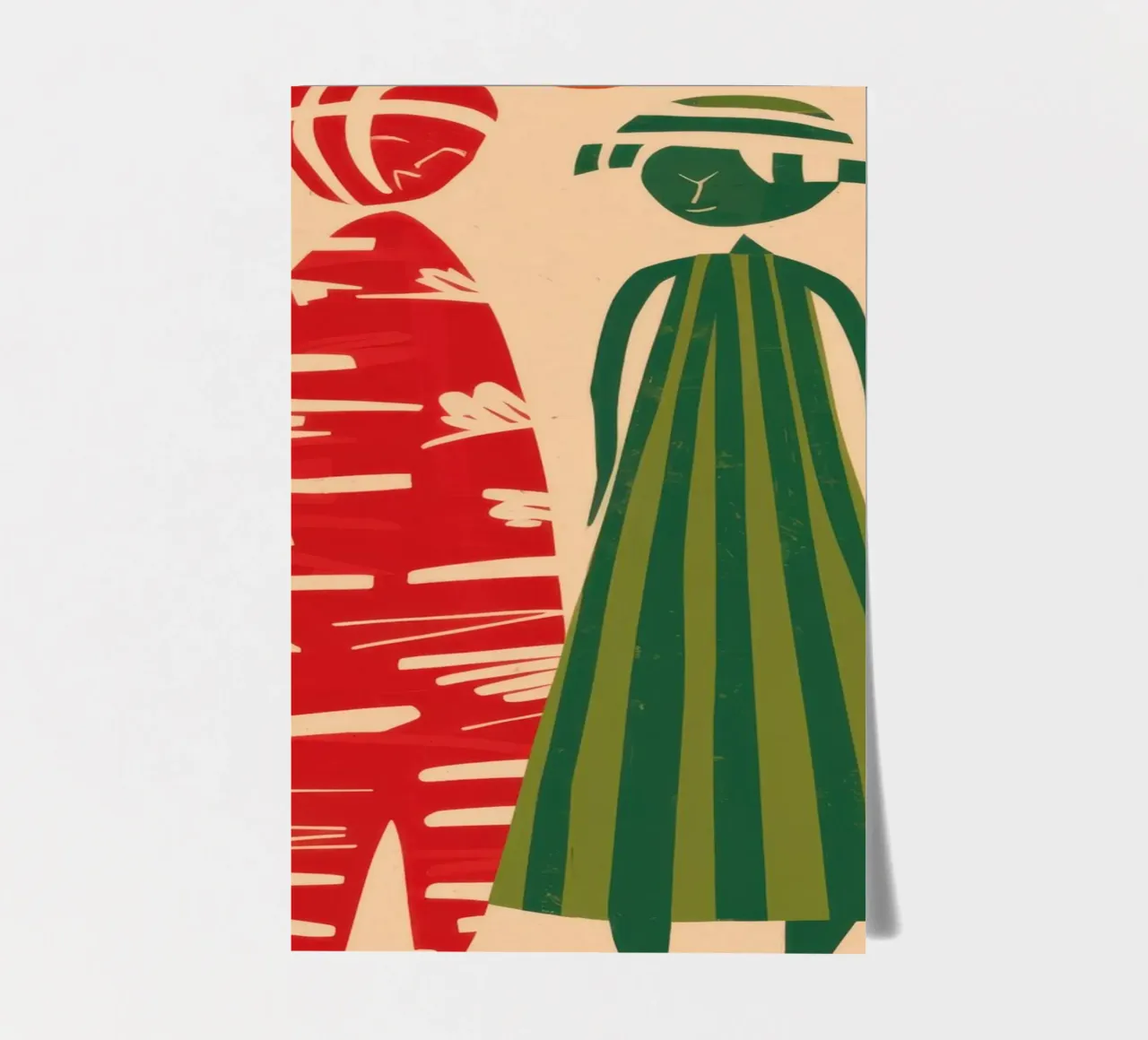 Abstract Patterned Pair sticker sheet by Reds Jays