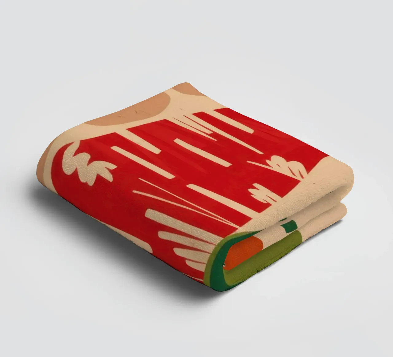 Abstract Gedessineerd Paar badhanddoek van Reds Jays