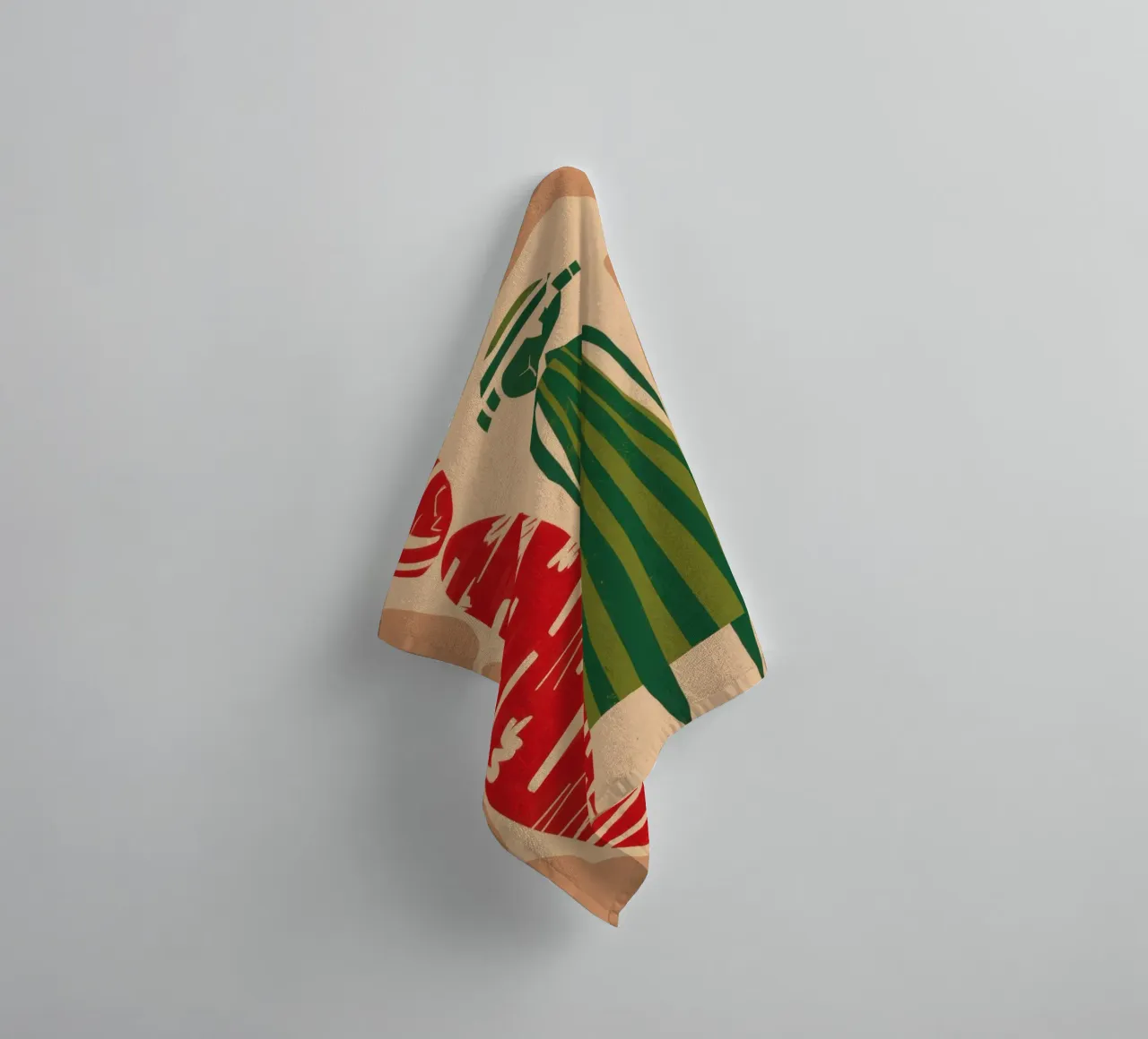 Abstract Gedessineerd Paar badhanddoek van Reds Jays