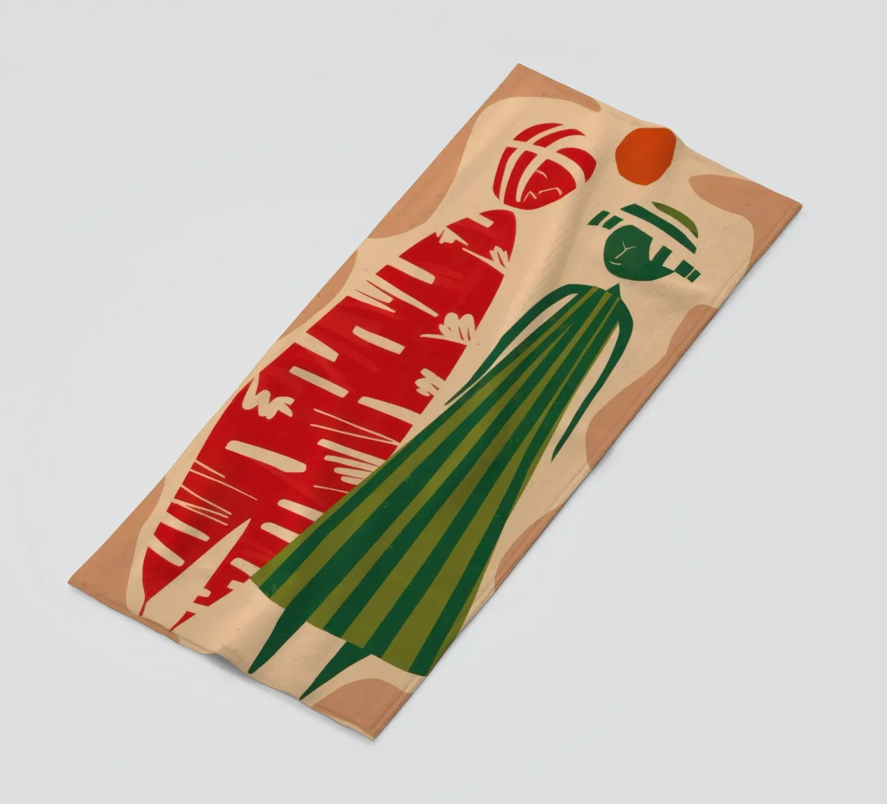 Abstrakt gemustertes Paar Strandtuch von Reds Jays