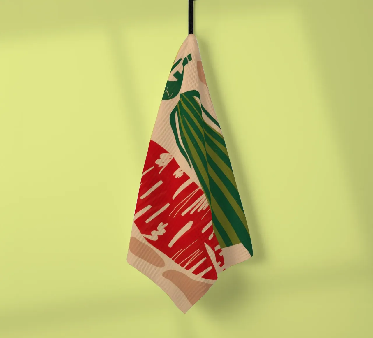 Paire de motifs abstraits torchon de Reds Jays