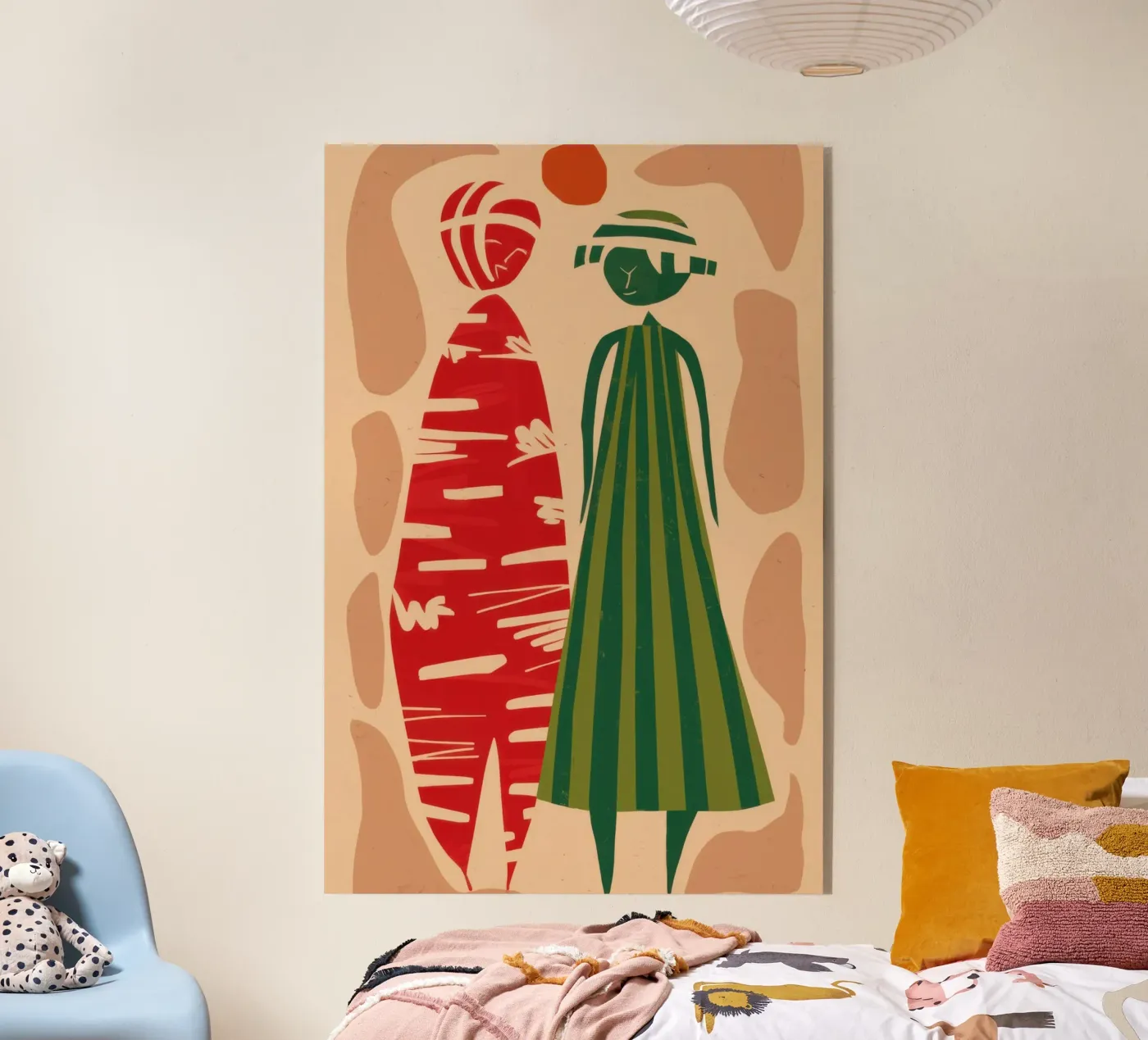 Abstract Patterned Pair acrylic glass by Reds Jays