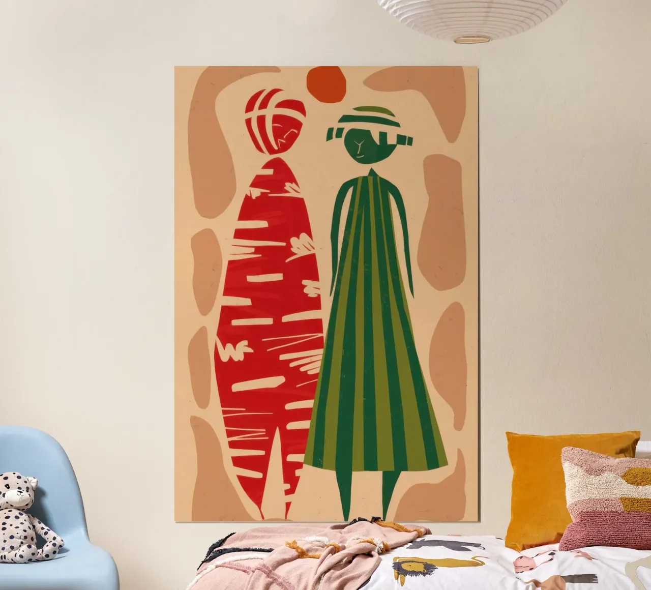 Abstract Patterned Pair poster by Reds Jays