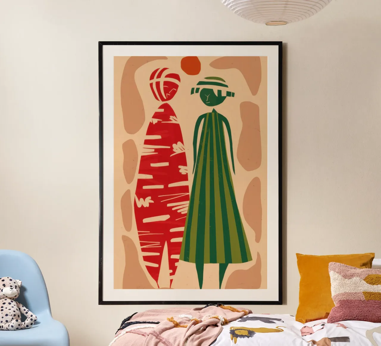 Abstract Patterned Pair poster by Reds Jays