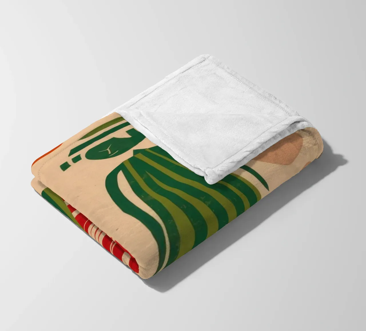 Abstract Patterned Pair fleece blanket by Reds Jays