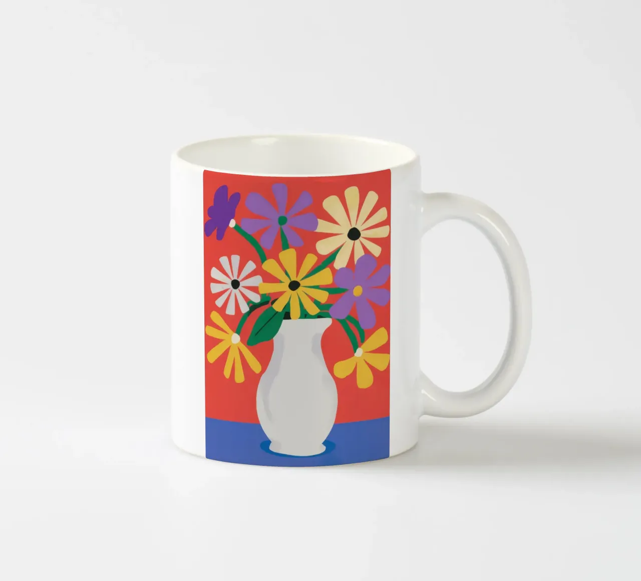 Medley di fiori del folclore tazza in ceramica da Monuments Fire