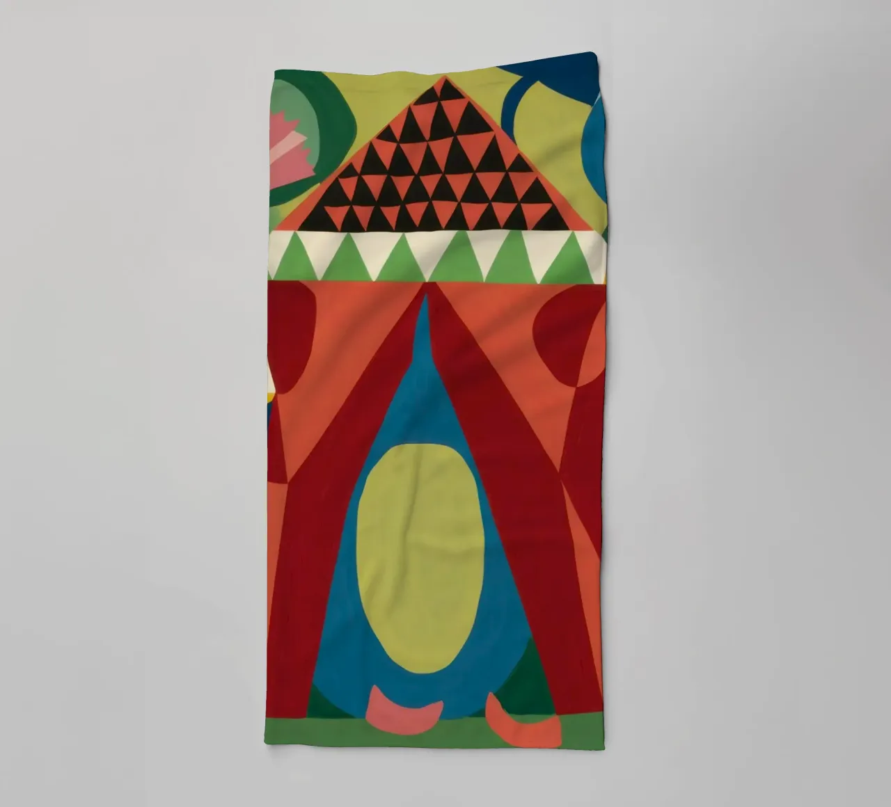 Cubist's Checkered Stillness towel by Rain Balance