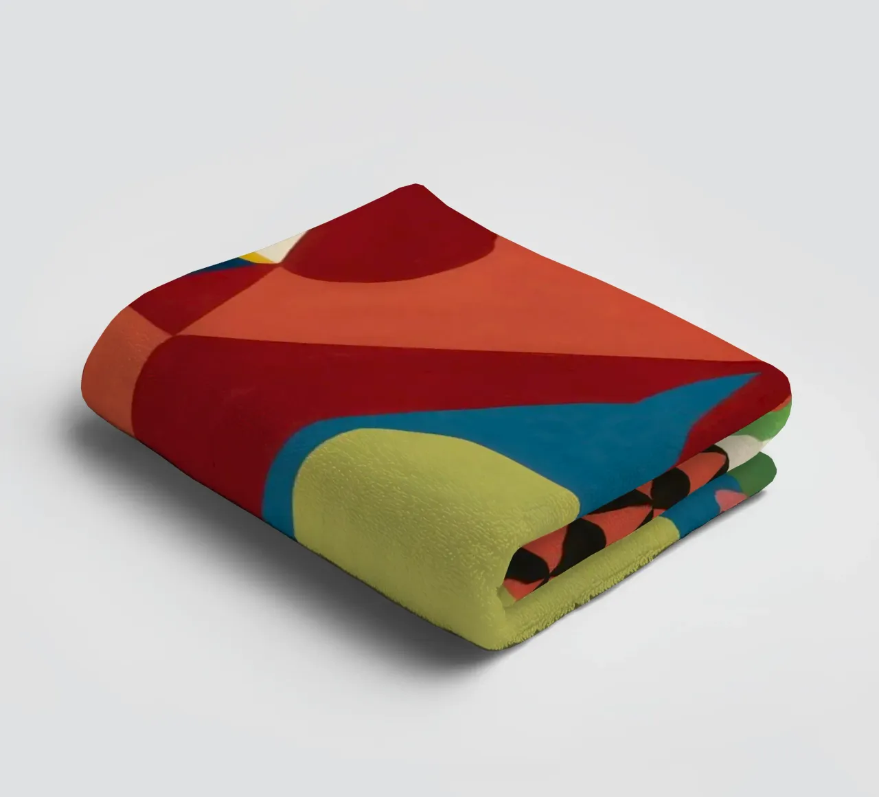 Cubist's Checkered Stillness towel by Rain Balance