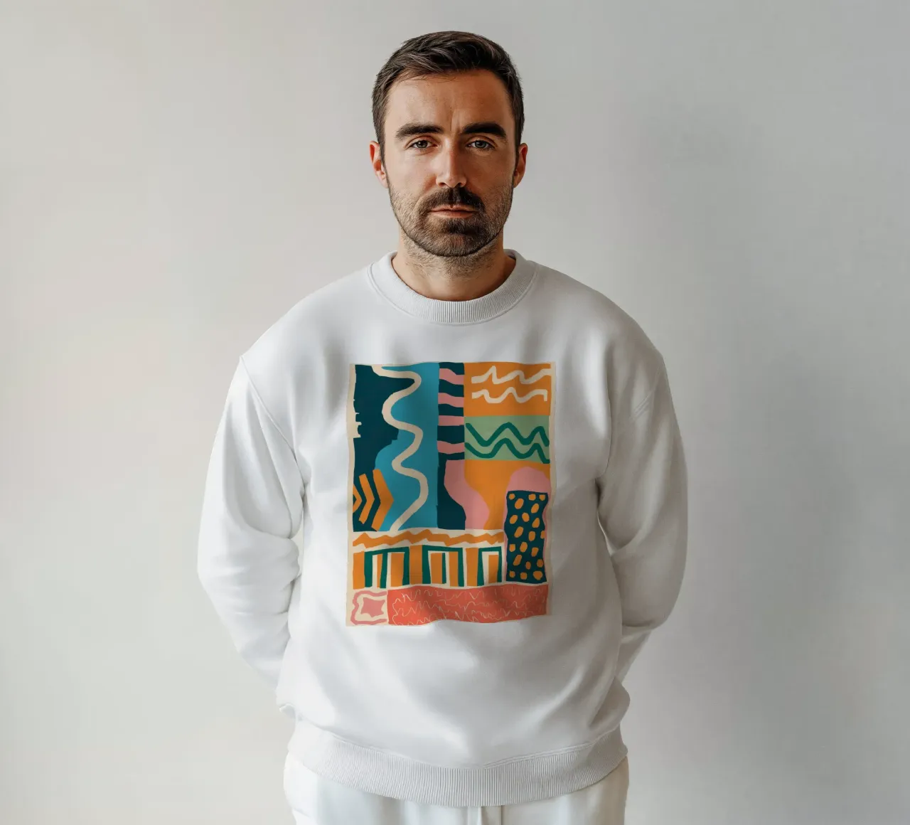 Cascata di forme ritmiche felpa da Monuments Fire