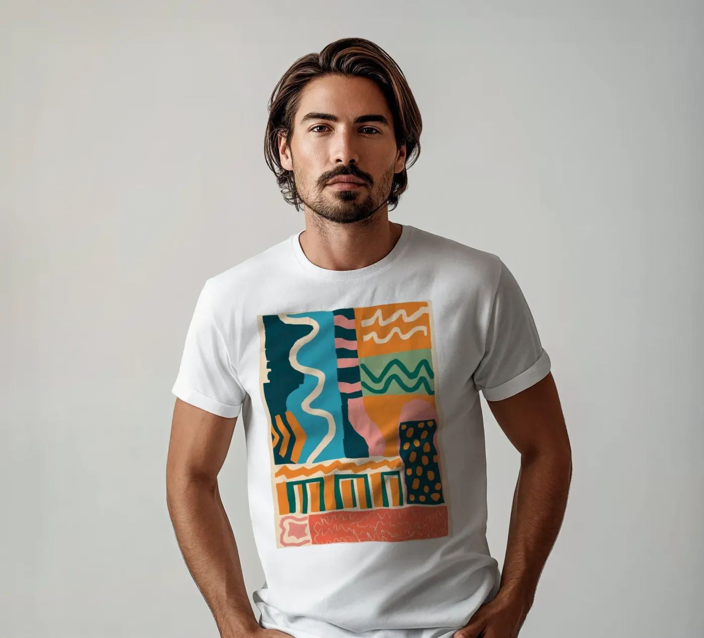 Cascata di forme ritmiche t-shirt da Monuments Fire