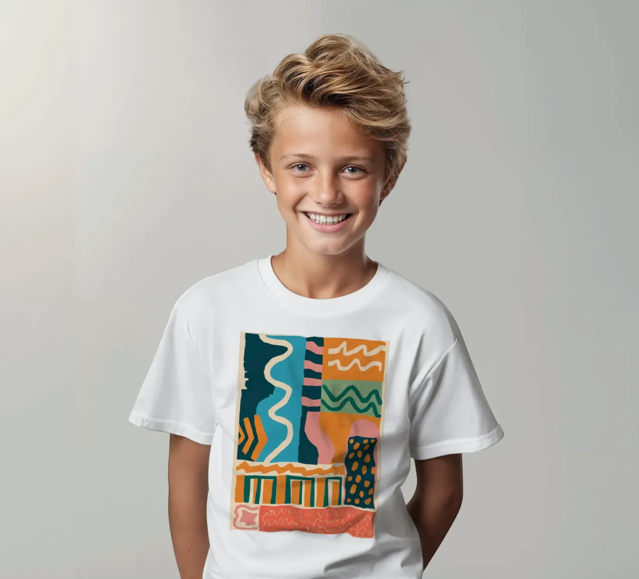 Rhythmic Shape Cascade t-shirt bambini da Monuments Fire