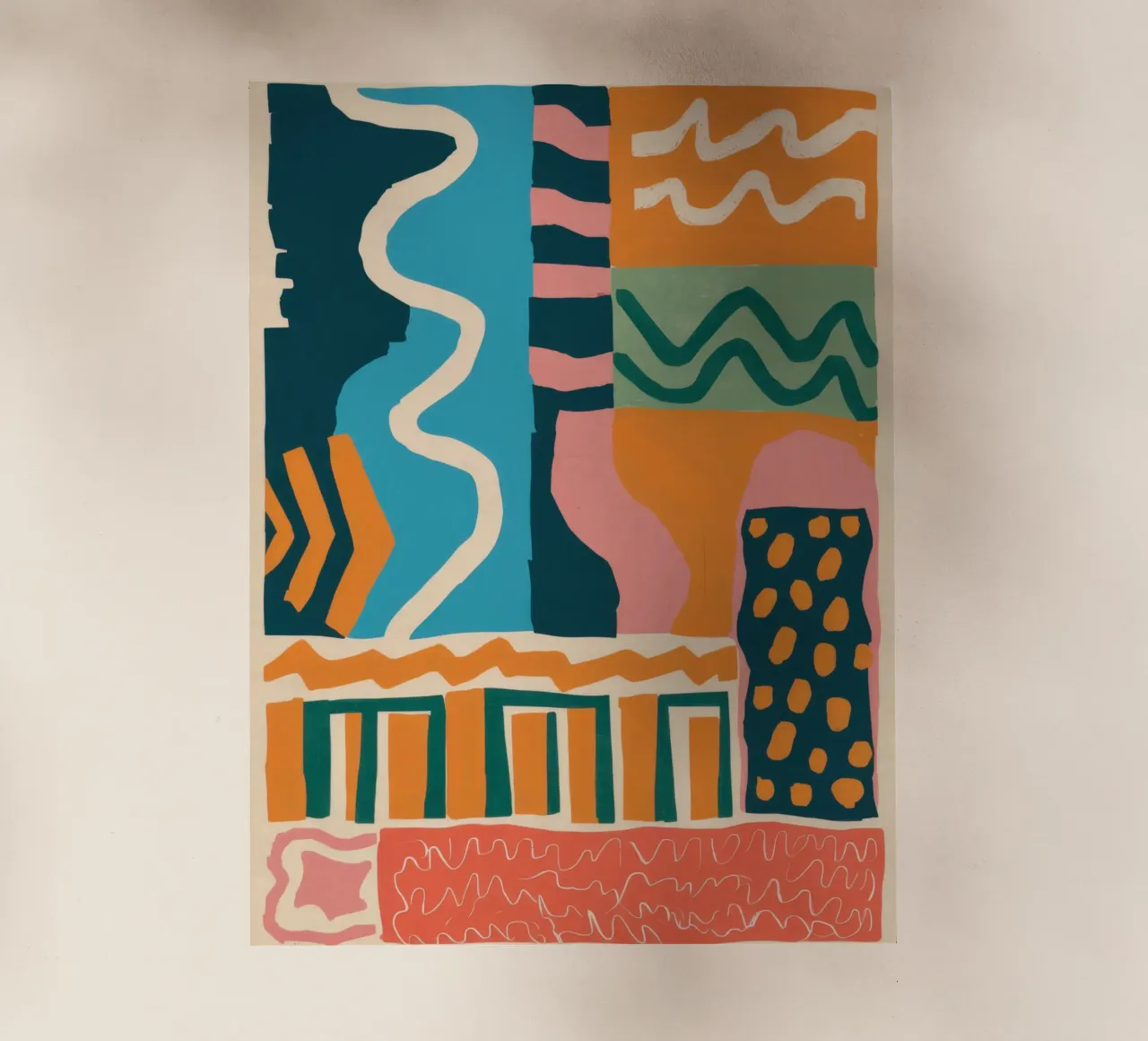 Cascata di forme ritmiche pellicola backlit da Monuments Fire