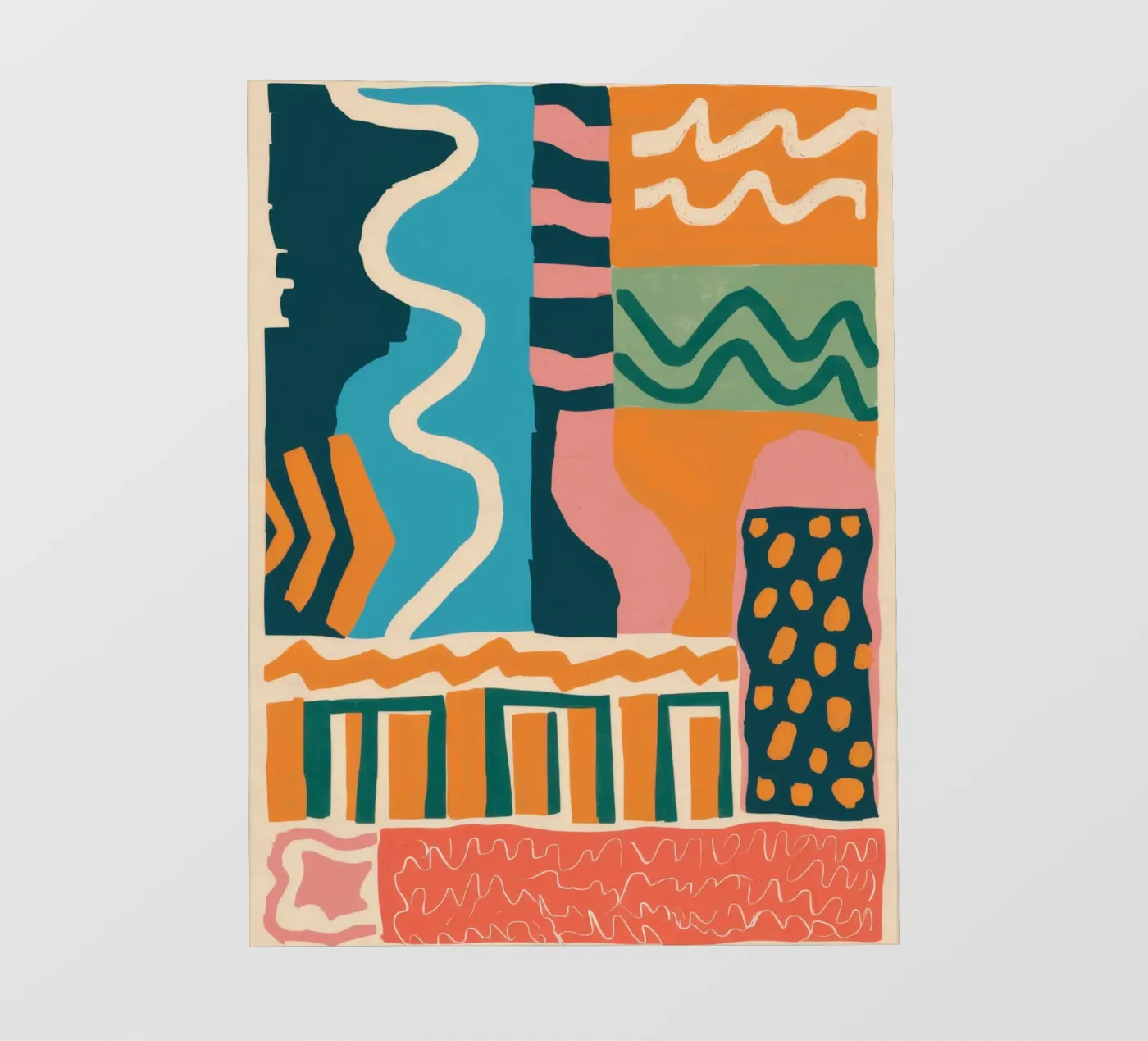 Rhythmic Shape Cascade fotobehang van Monuments Fire