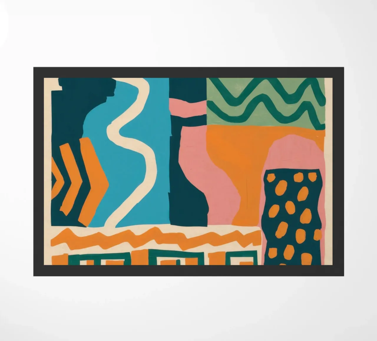 Cascata di forme ritmiche zerbino da Monuments Fire