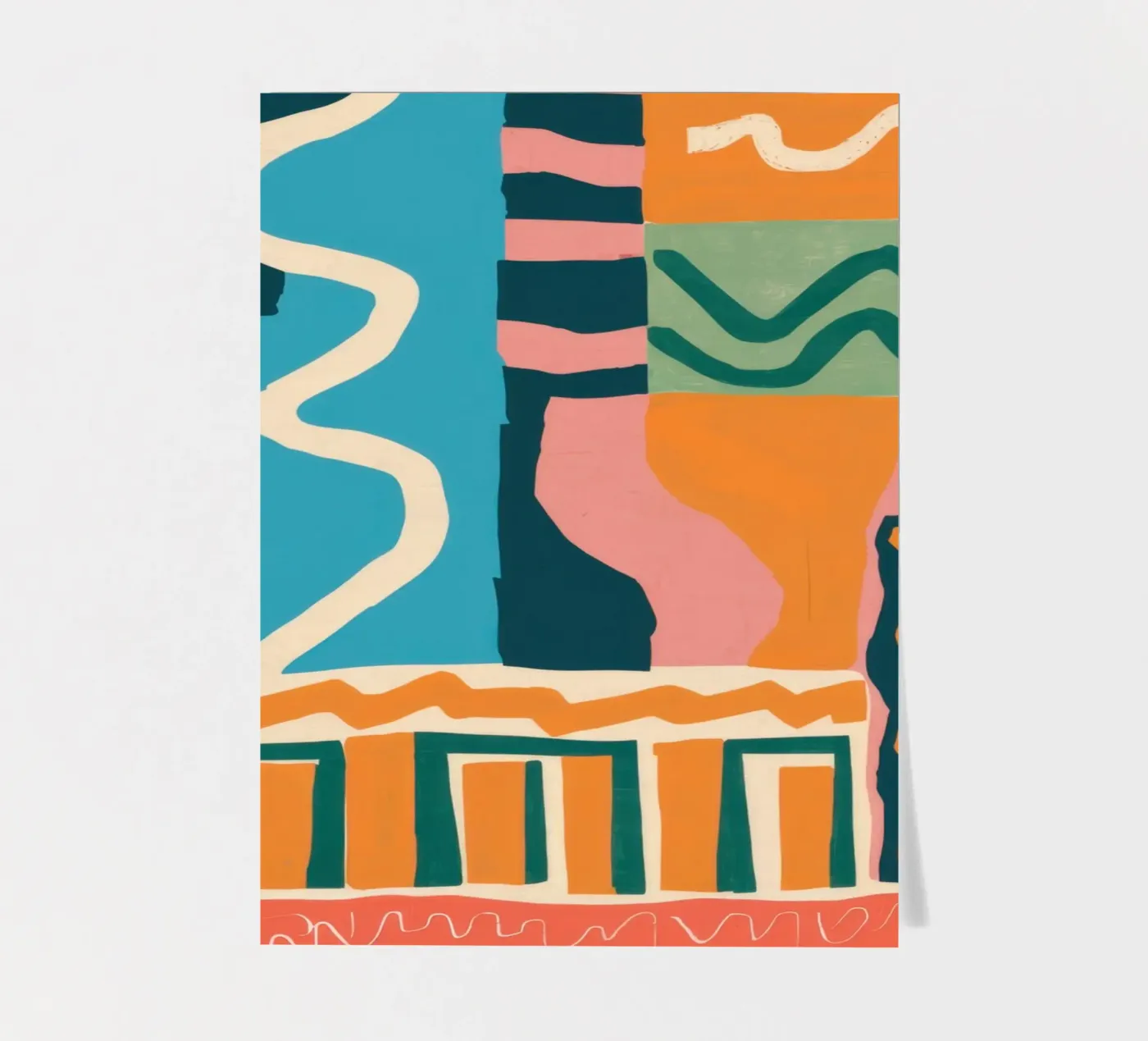 Rhythmic Shape Cascade sticker sheet by Monuments Fire