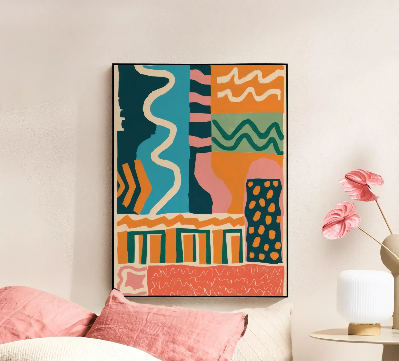 Cascata di forme ritmiche plexiglass da Monuments Fire