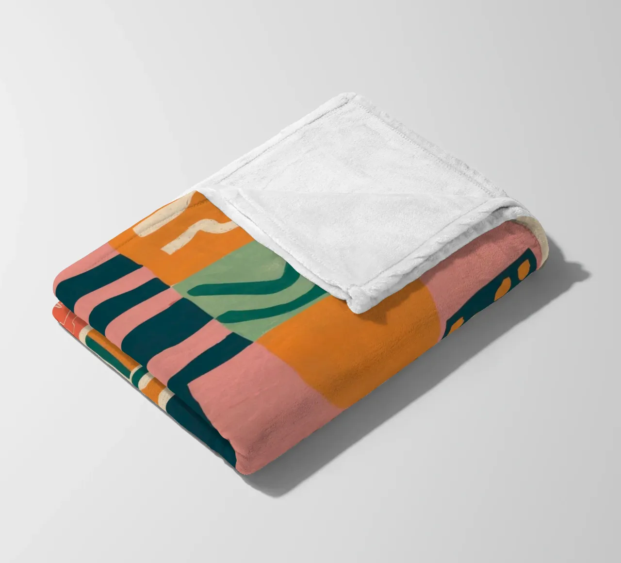 Rhythmic Shape Cascade Fleecedecke von Monuments Fire