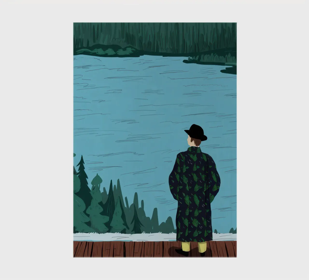 Lakeside Serenity Gaze notebook by Giant Foxs