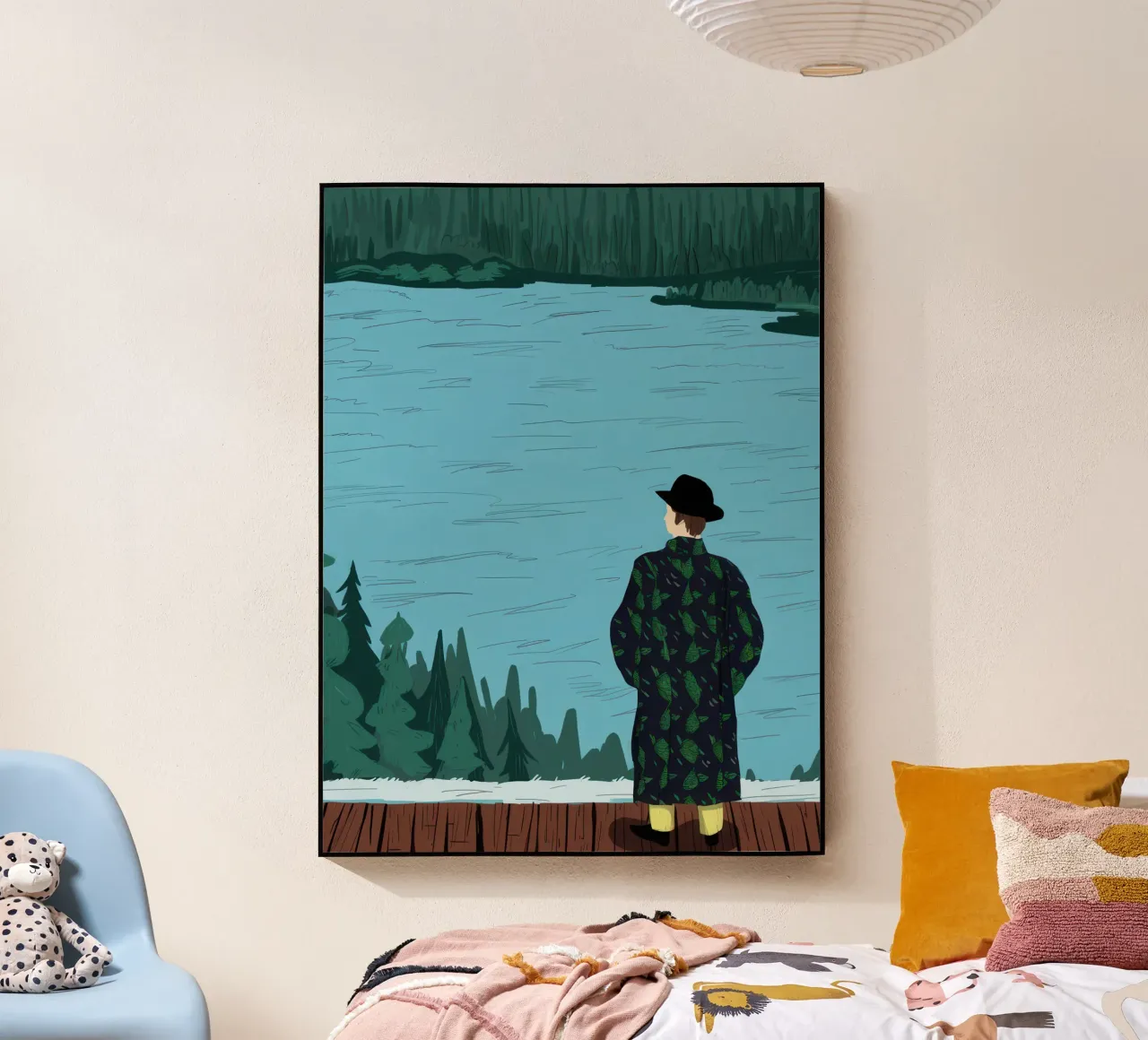 Gelassener Blick auf den See Acryl-Glas von Giant Foxs