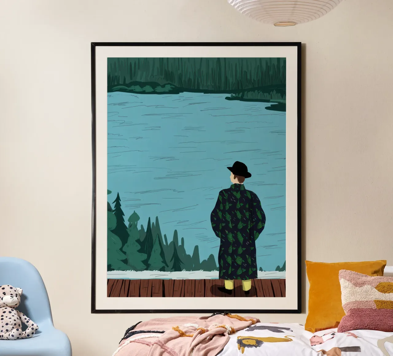 Sguardo di serenità sul lago carta hahnemühle da Giant Foxs
