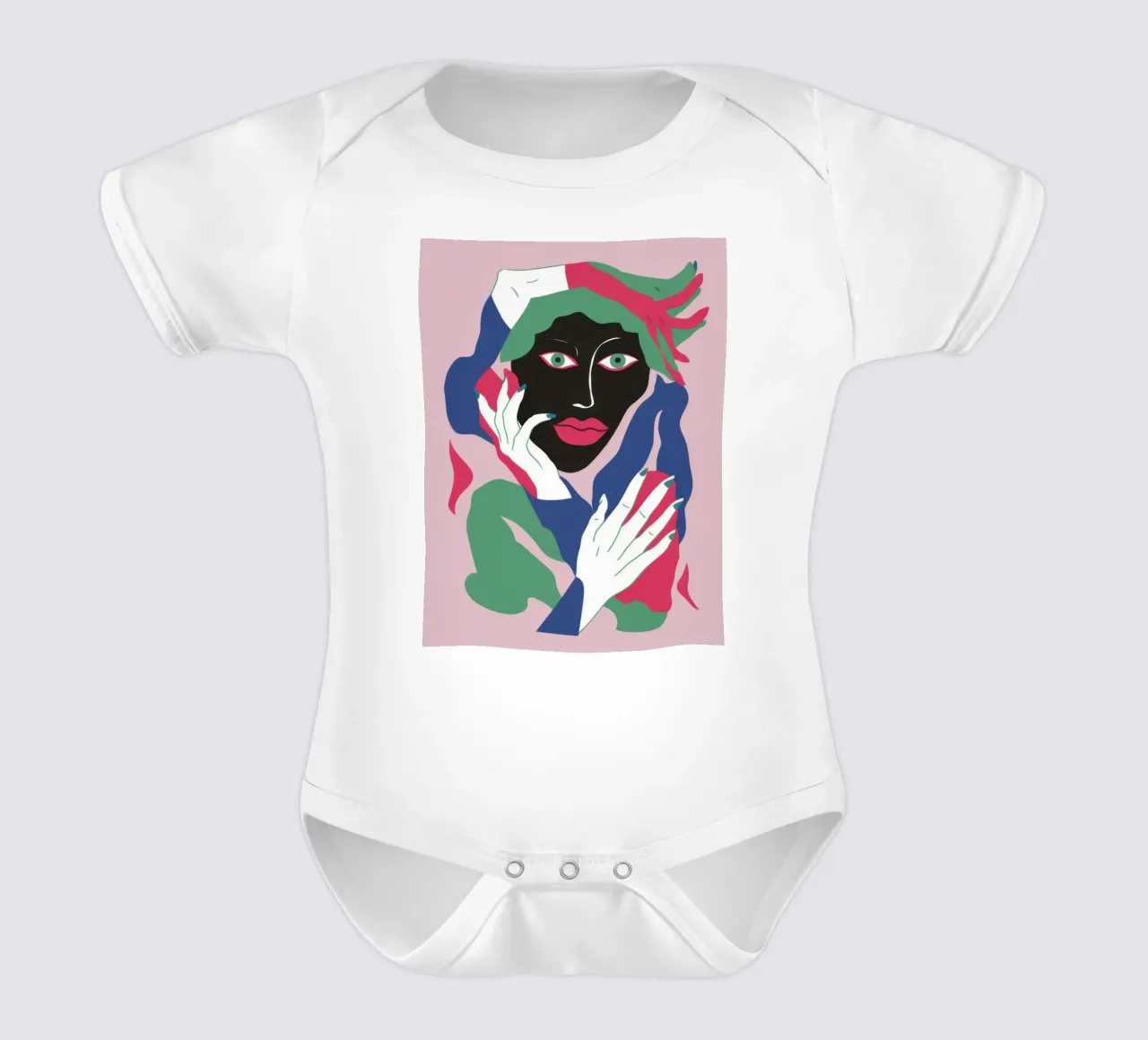Onde Verdant Visage body neonato maniche corte da Reds Jays