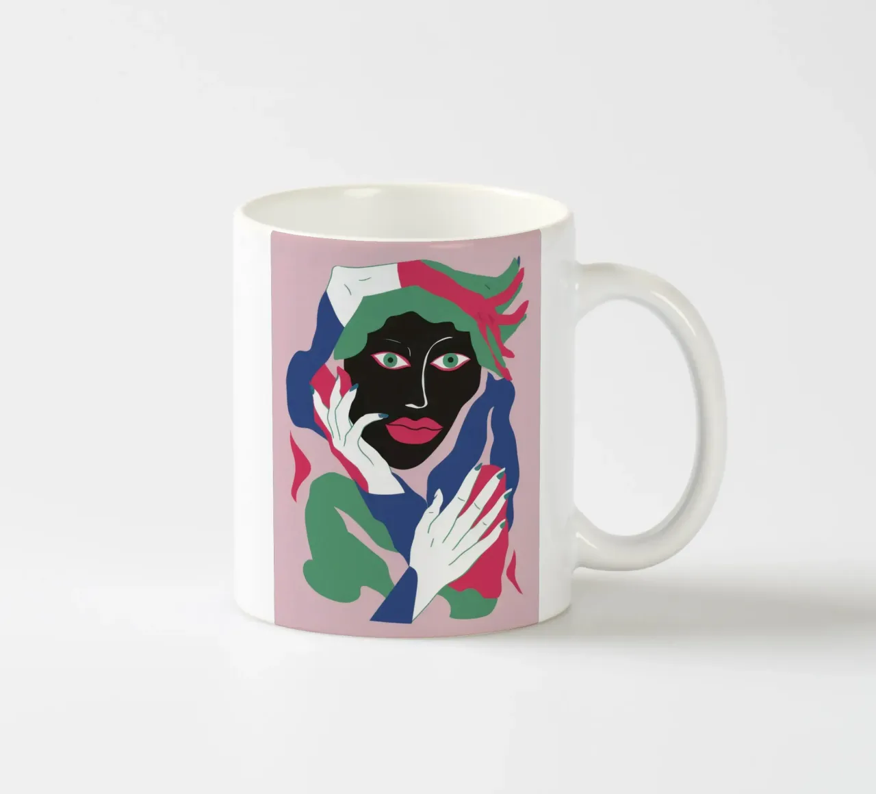 Onde Verdant Visage tazza in ceramica da Reds Jays