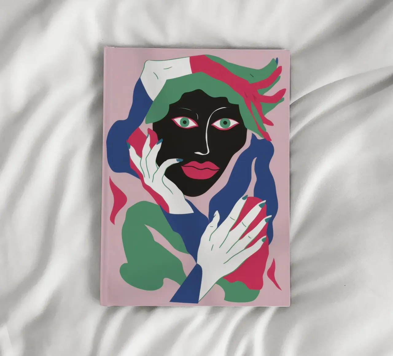 Verdant Visage Waves notebook by Reds Jays