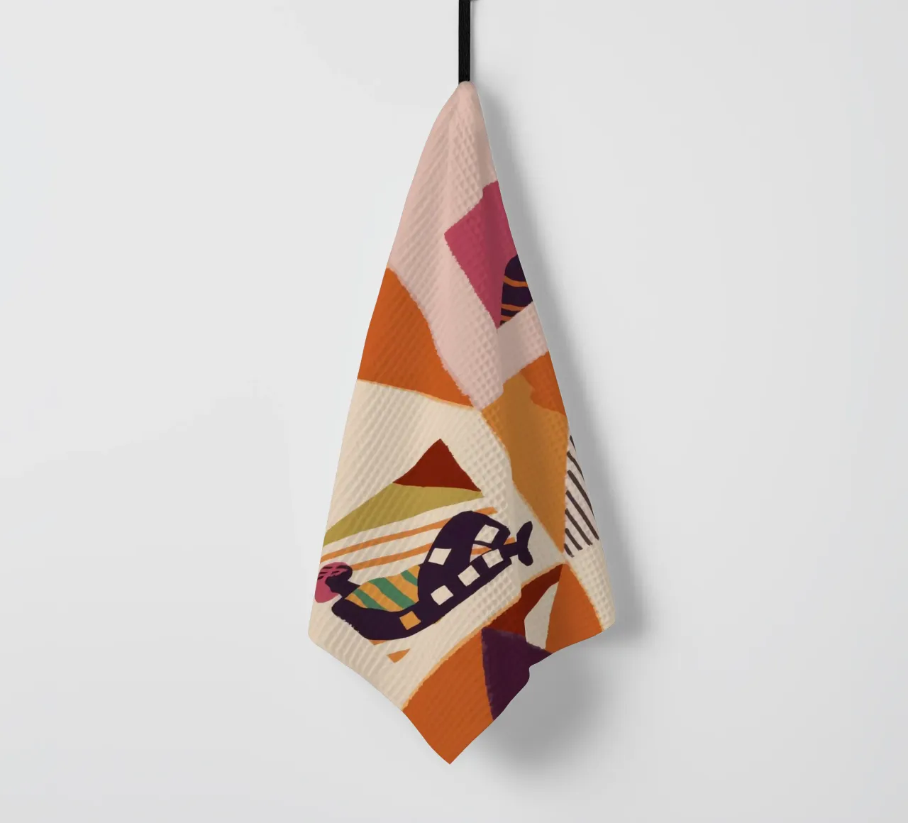Abstract Dream House tea towel by Monuments Fire