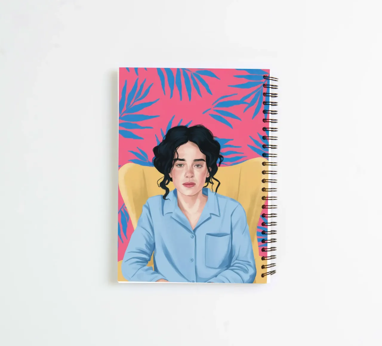 Cerulean Summer Gaze spiral notebook by Monuments Fire