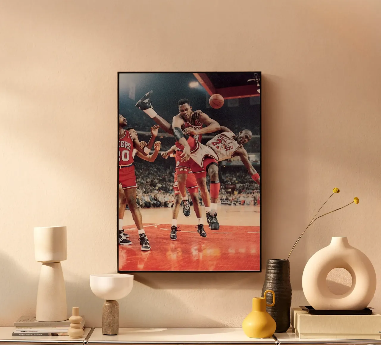 Jordan in azione plexiglass da FAKE ARTWORK STORE