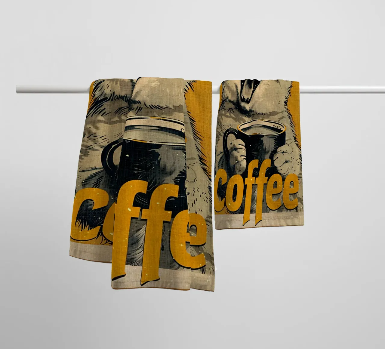 Tazza di caffè asciugamano da bagno da AnimalFunny