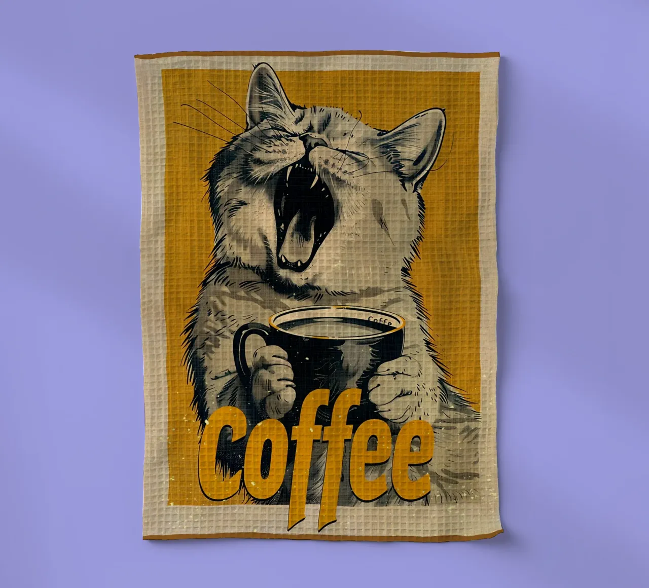Tazza di caffè canovaccio da cucina da AnimalFunny
