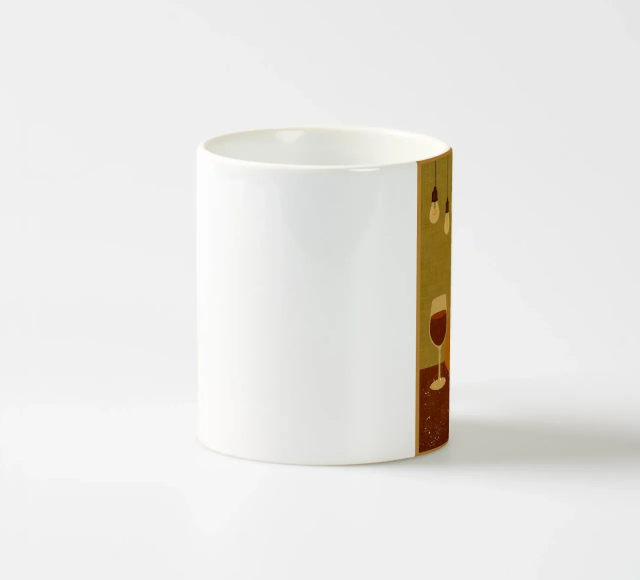 Gallo con un bicchiere di vino tazza in ceramica da AnimalFunny