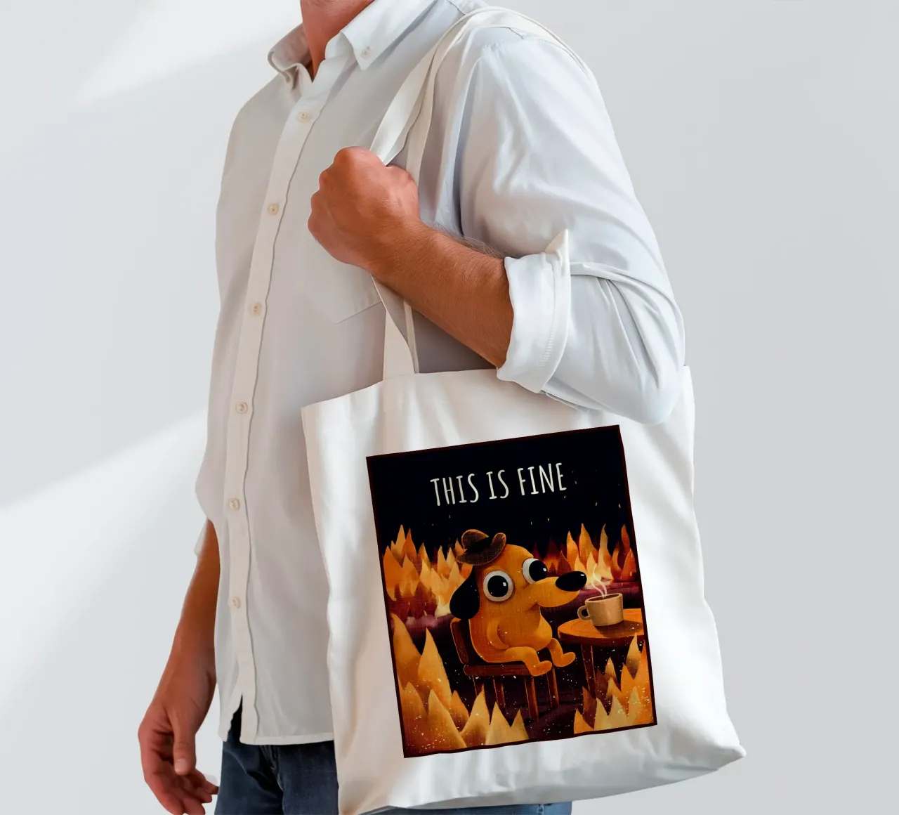 Questo è un bel meme borsa in juta da AnimalFunny